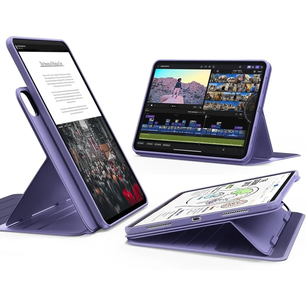 ESR Shift Case iPad Pro 13 M5 M4 2025 2024 Purple‎ Magnetic 9-Angle Stand